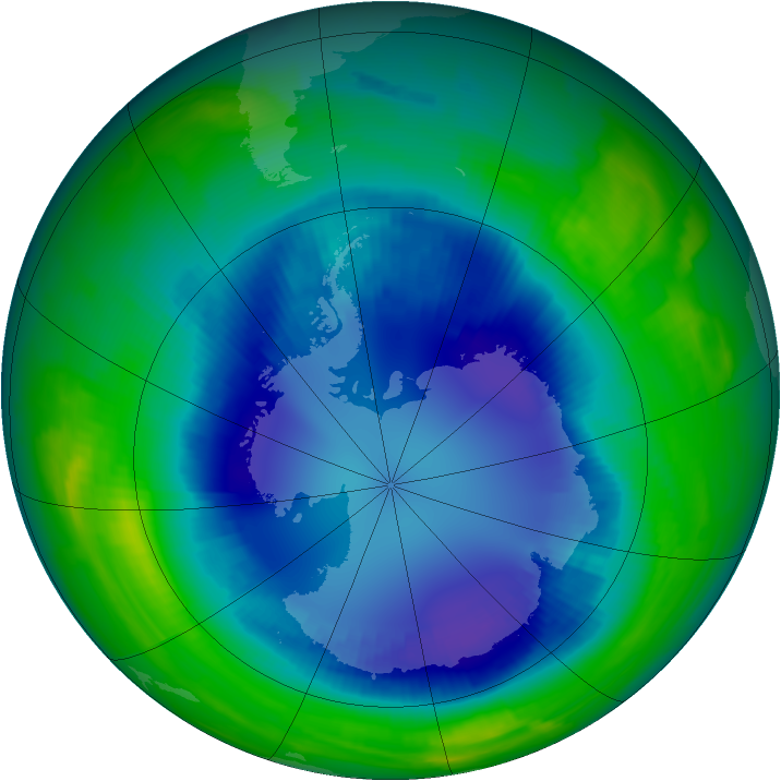 Ozone Map 1996-08-24